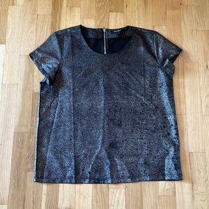 Esmara Black & Sliver Metallic Top